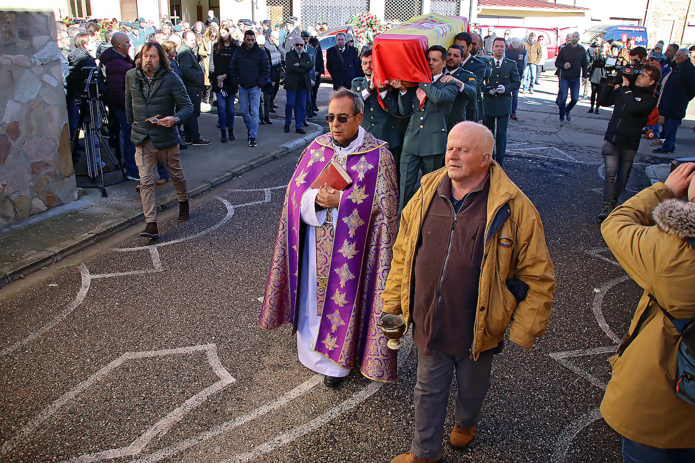 Funeral de David Pérez, el guardia civil asesinado en Barbate