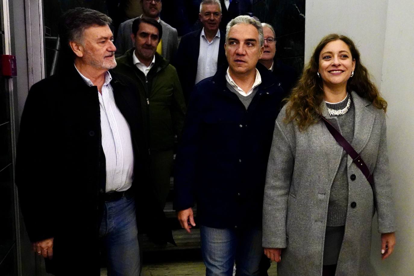 El vicesecretario de Política Autonómica y Municipal del Partido Popular, Elías Bendodo, mantiene un encuentro con la Junta Directiva provincial del partido, acompañado del secretario general del PPCyL, Francisco Vázquez, y la presidenta del PP de León, Ester Muñoz