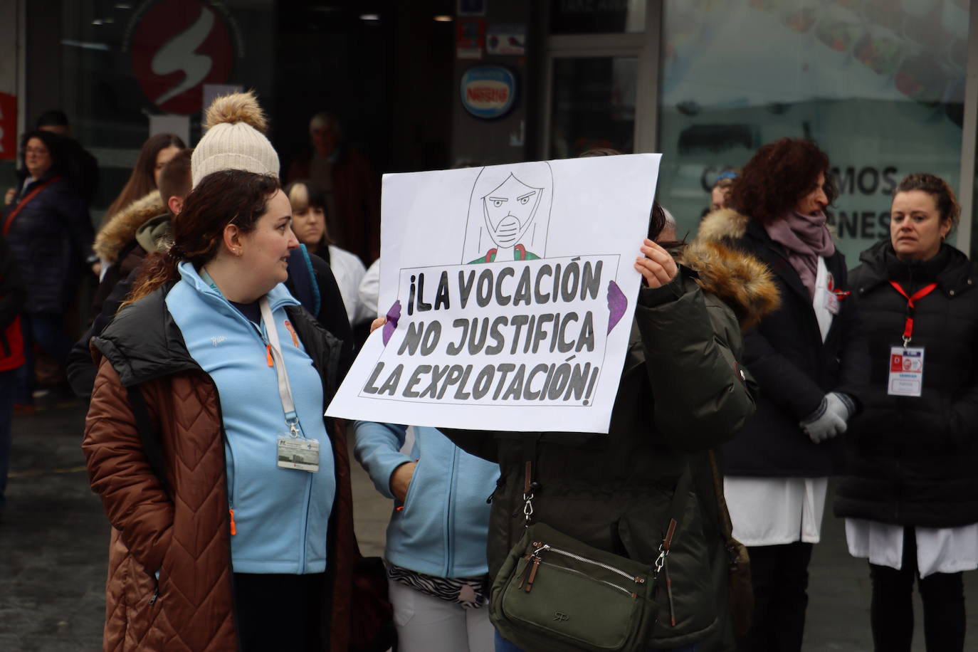 Protestas de enfermeras del Caule