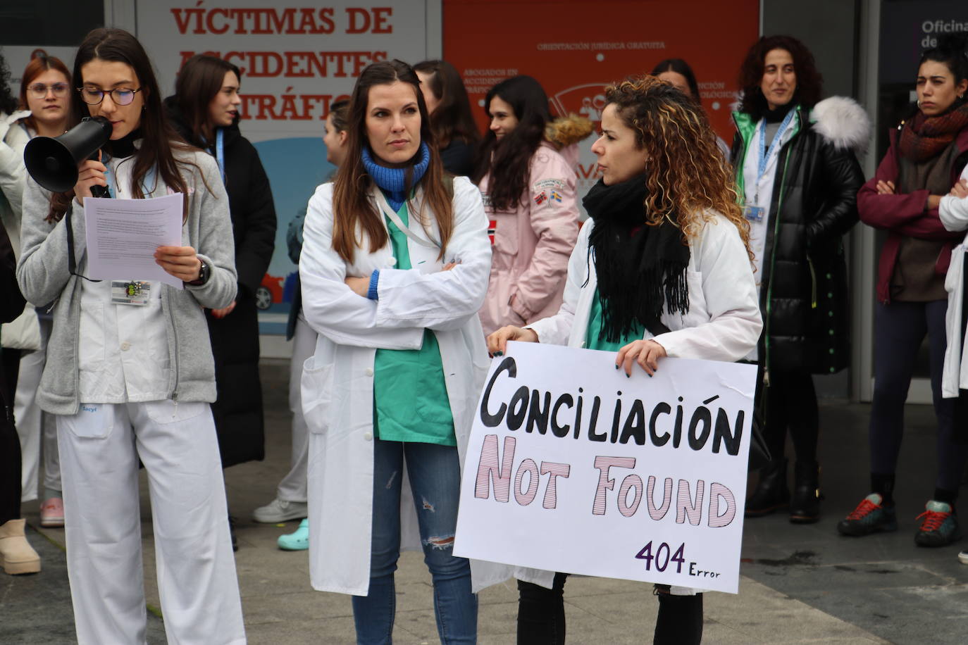 Protestas de enfermeras del Caule