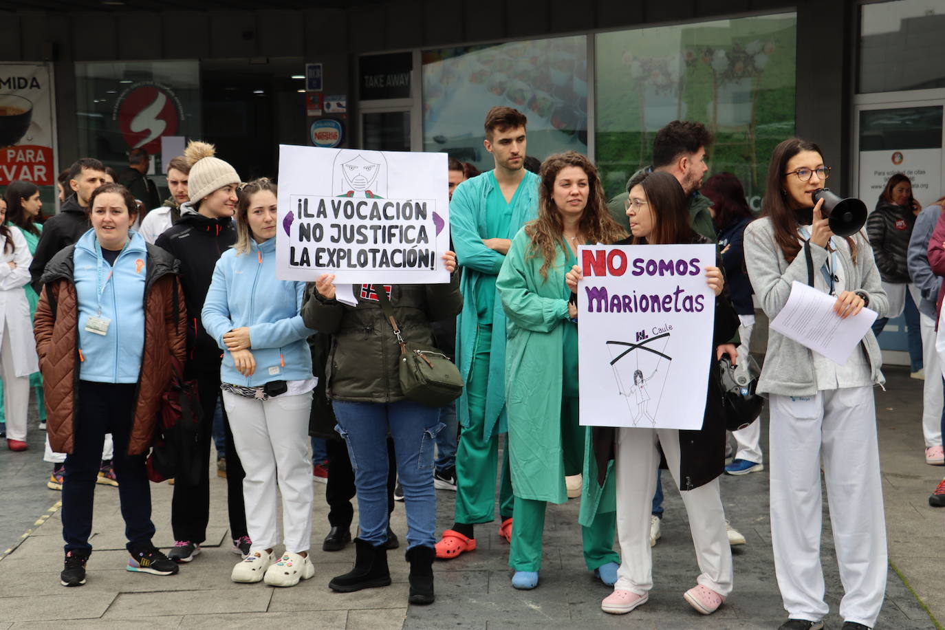Protestas de enfermeras del Caule