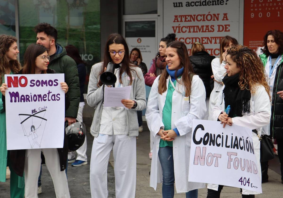 Protestas de enfermeras del Caule
