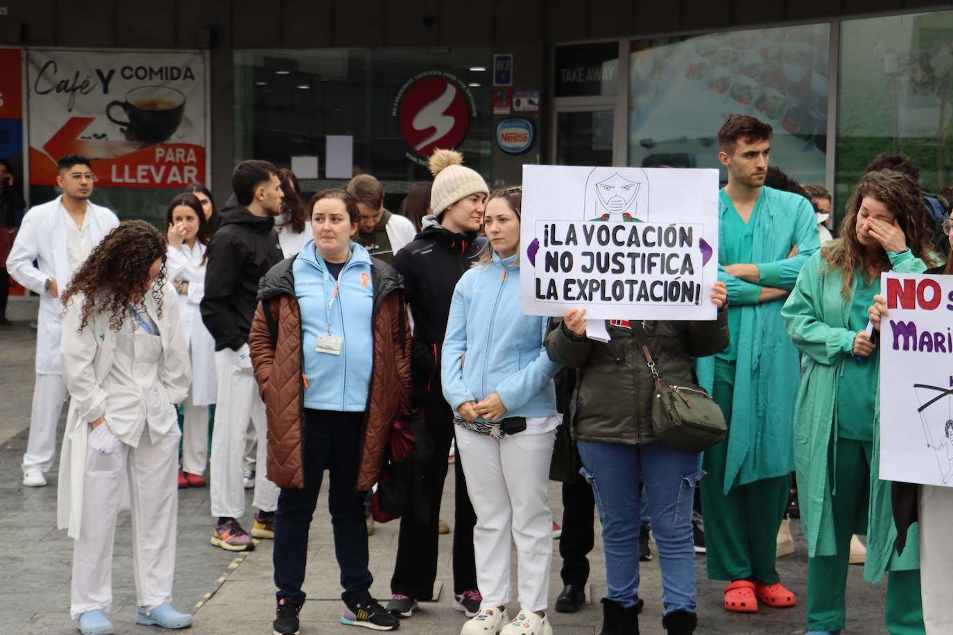 Protestas de enfermeras del Caule