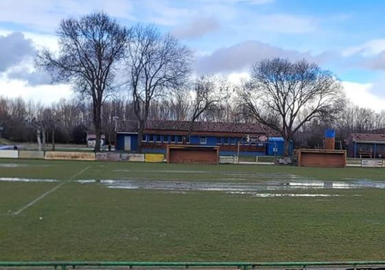 Imagen del campo de fútbol de Sahagún.