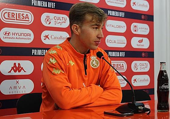 Rodri Suárez, en la sala de prensa del Reino de León.
