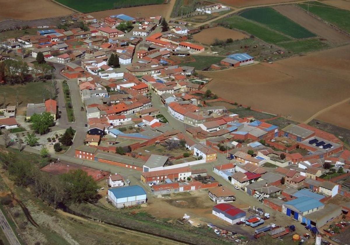 Imagen aérea de la localidad de Villar del Yermo.