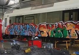 El vandalismo en Renfe en la comunidad: 1,4 millones de gasto y 260 actos grafitis