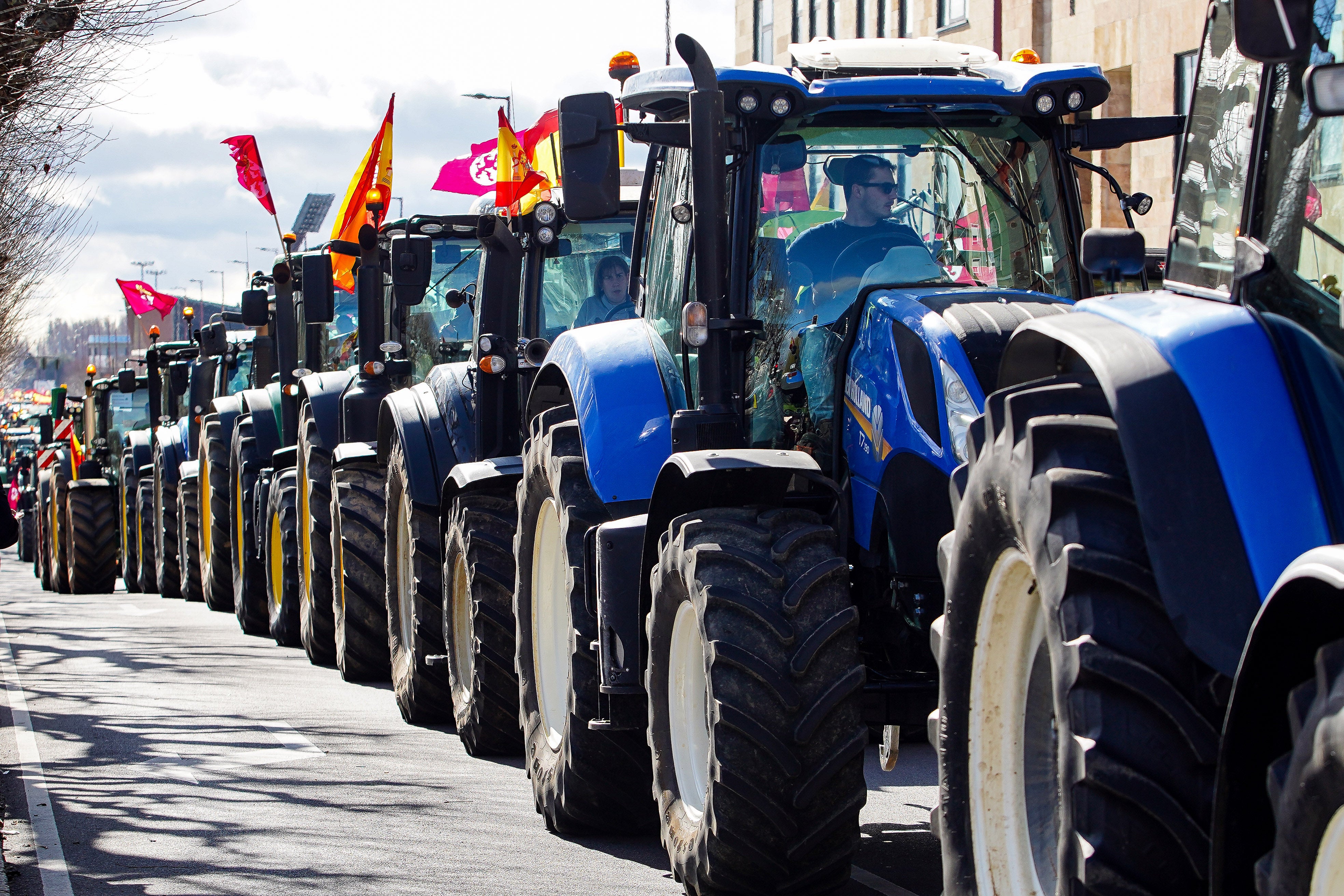 Todas las imágenes de la tractorada de las Opas