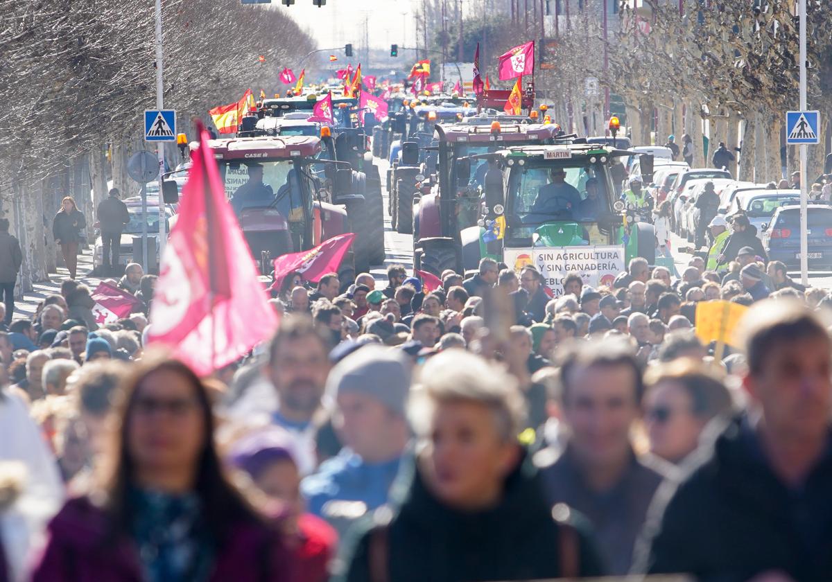 Todas las imágenes de la tractorada de las Opas