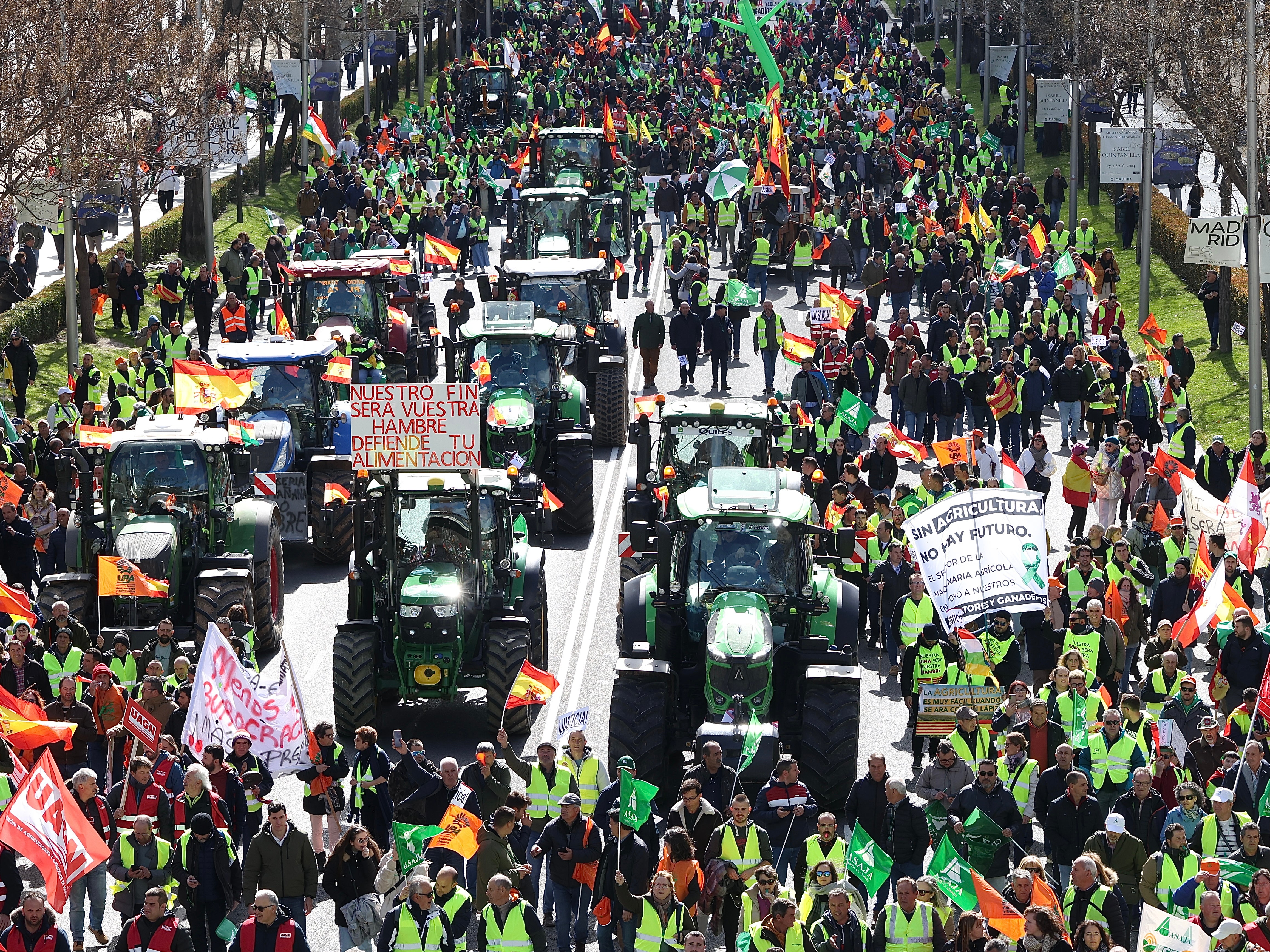 Así han tomado Madrid los agricultores españoles