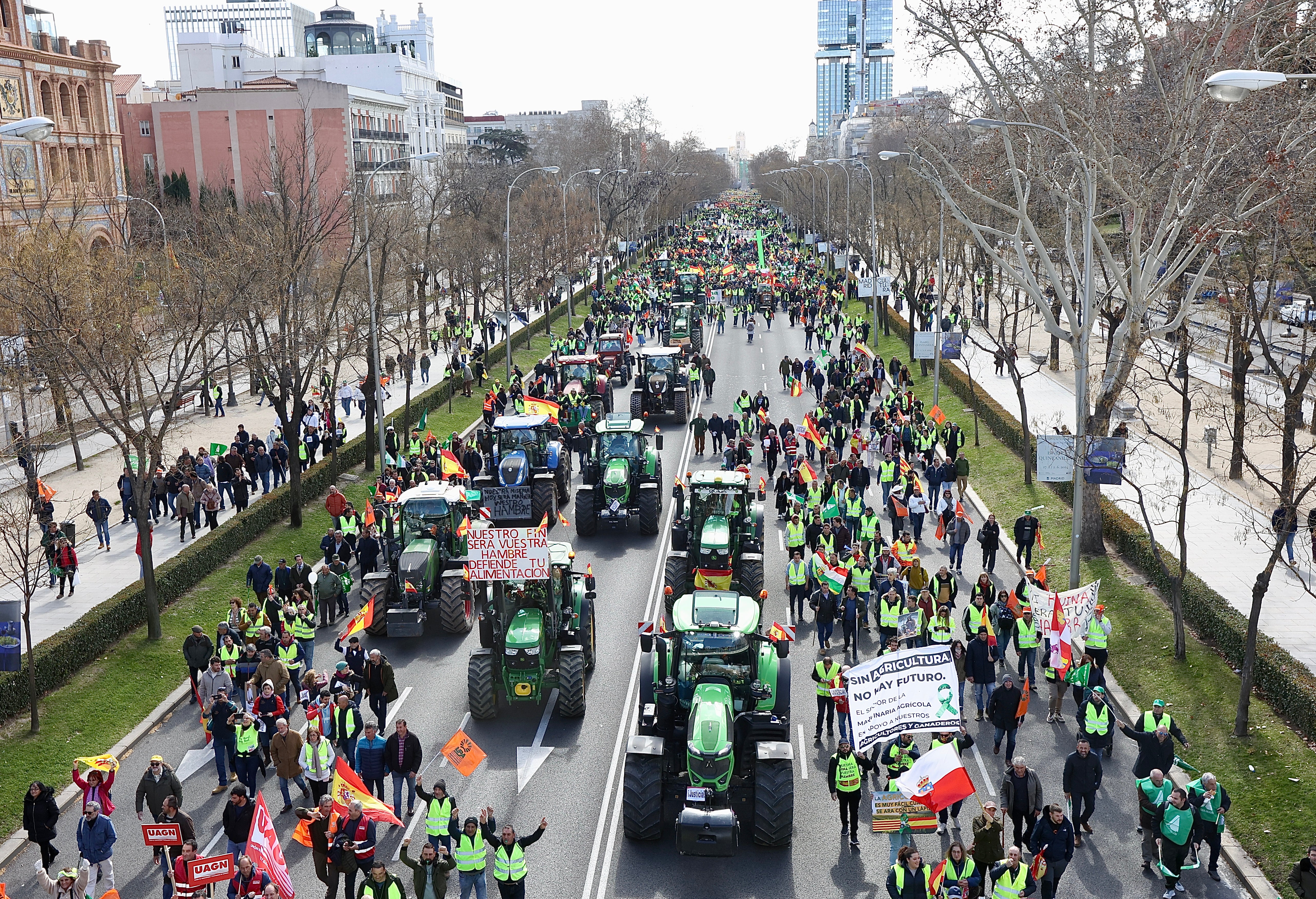 Así han tomado Madrid los agricultores españoles