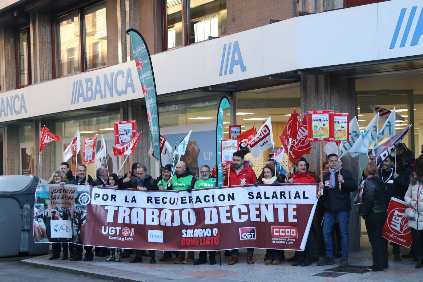 Huelga empleados de banca