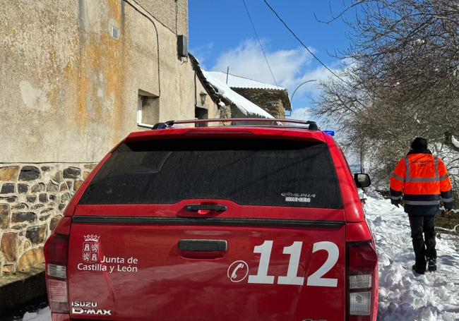 Vehículo de trabajo para los voluntarios de protección civil.