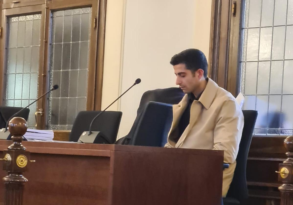 El acusado durante una sesión del juicio.