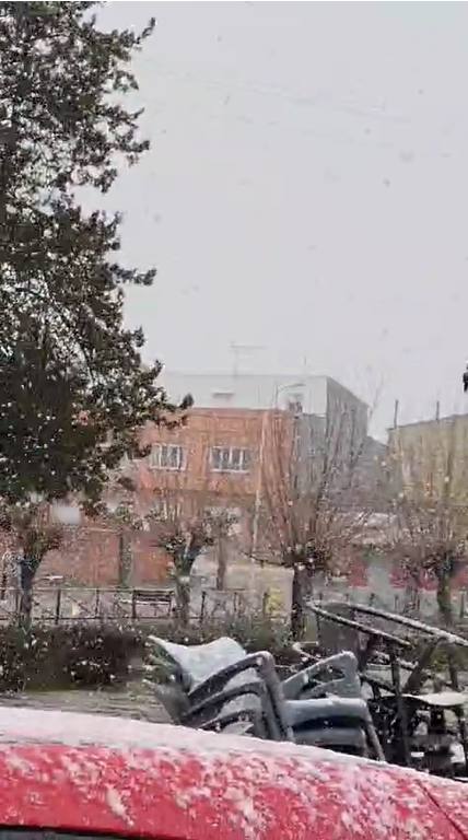 La nieve llega a León ciudad