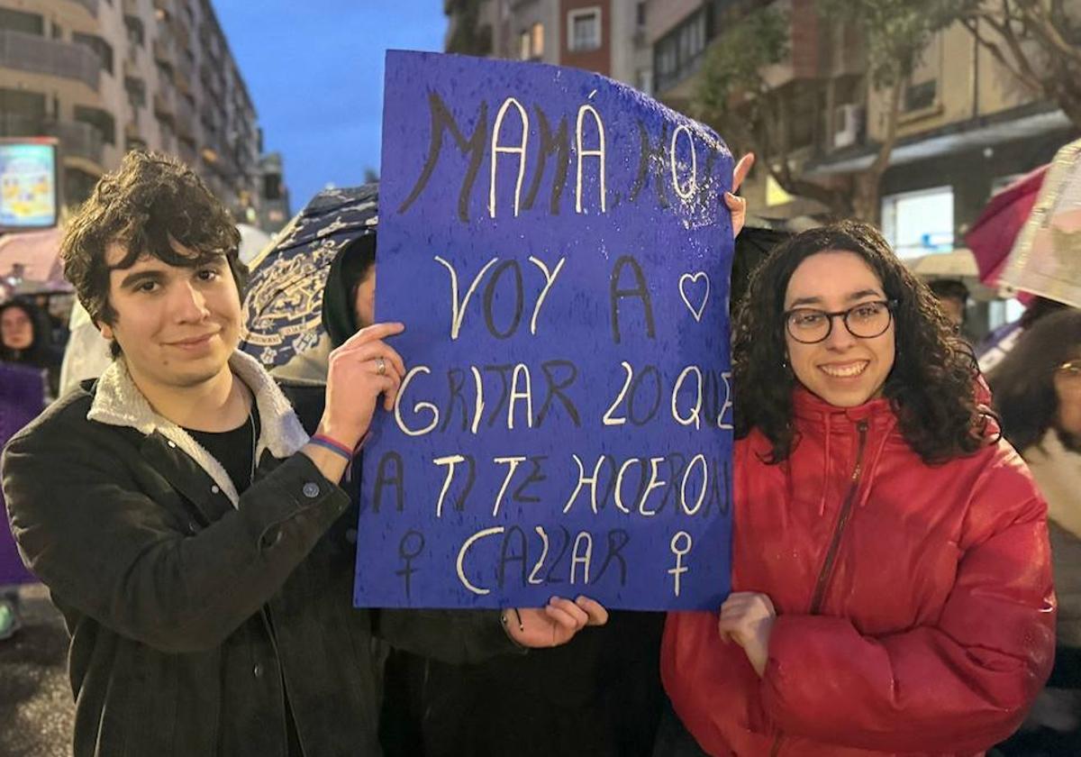 Manifestación por el 8M en León en 2023.