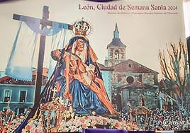 Imagen del cartel que anuncia la Semana Santa de León para la Cámara de Comercio.