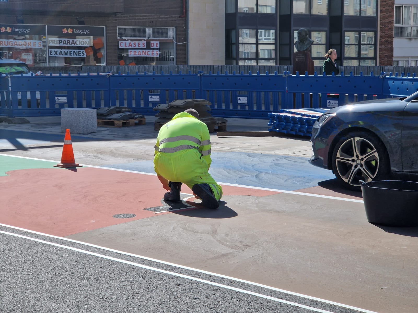 Paso de cebra en Maristas san José
