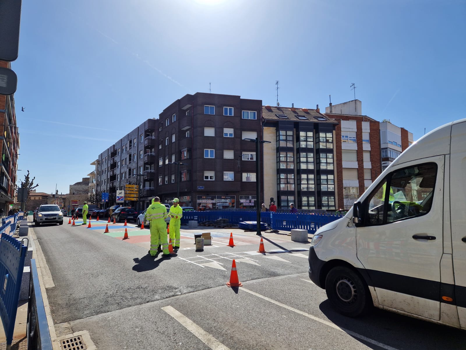 Paso de cebra en Maristas san José