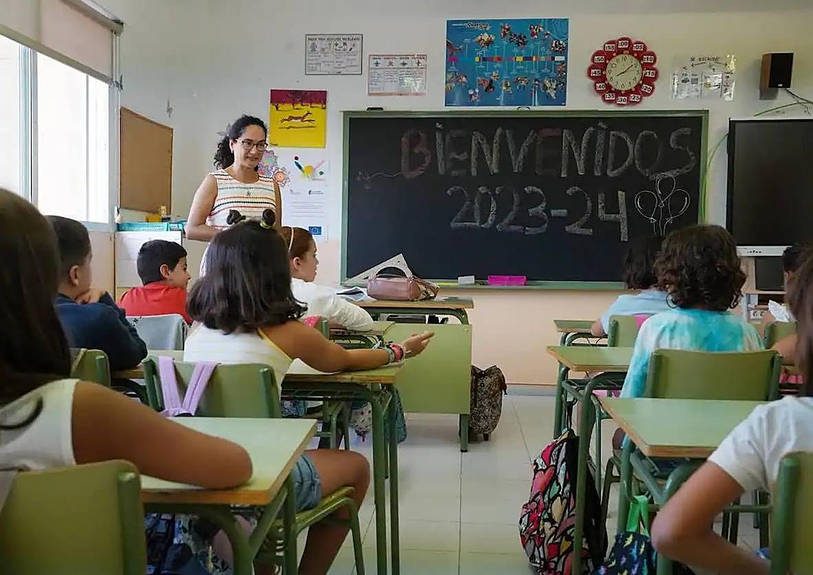Aula de un centro escolar de Primaria