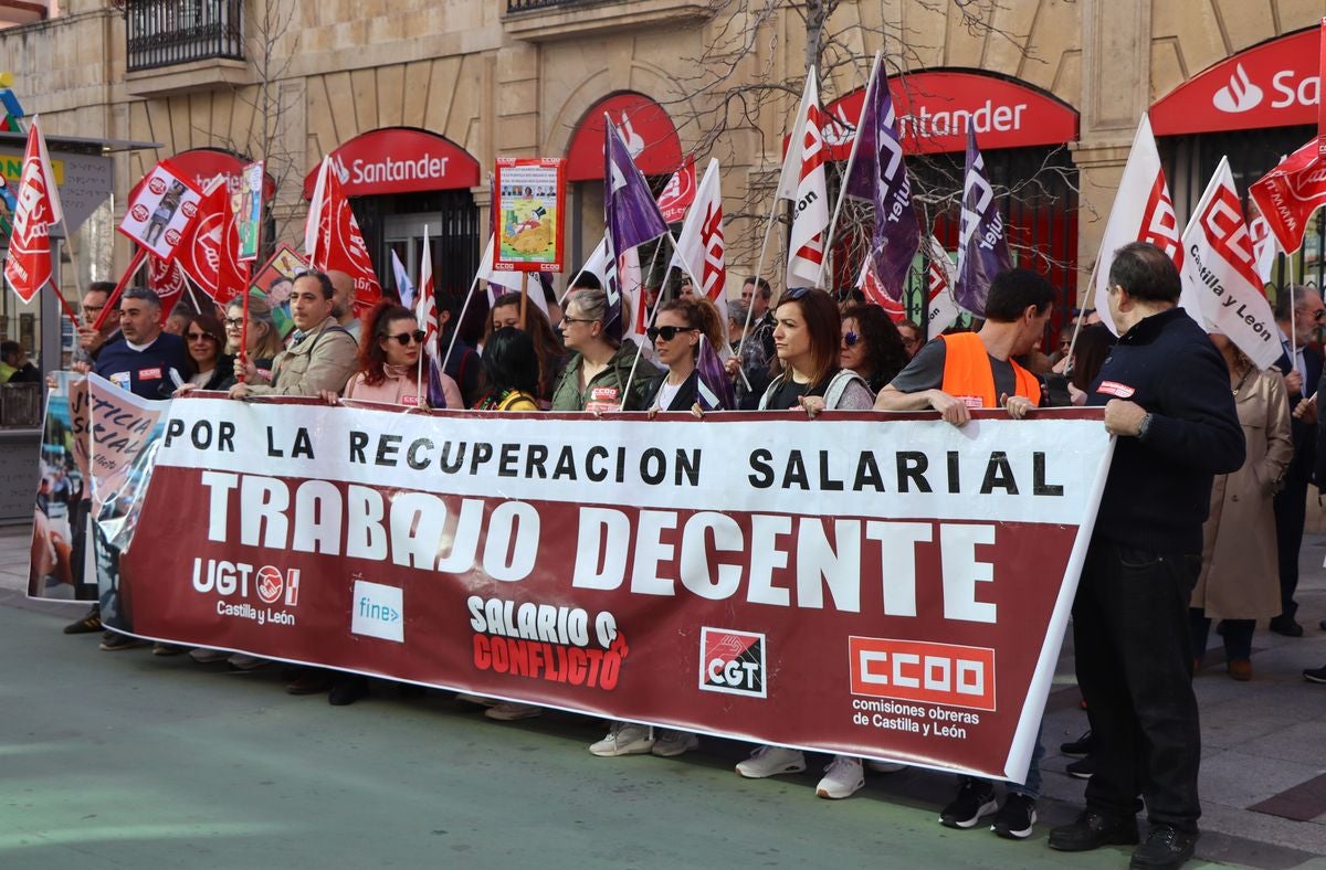 El sector de la banca de León reivindica subidas salariales