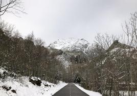 Imagen de la montaña leonesa, zona de La Vecilla, en invierno de 2024.