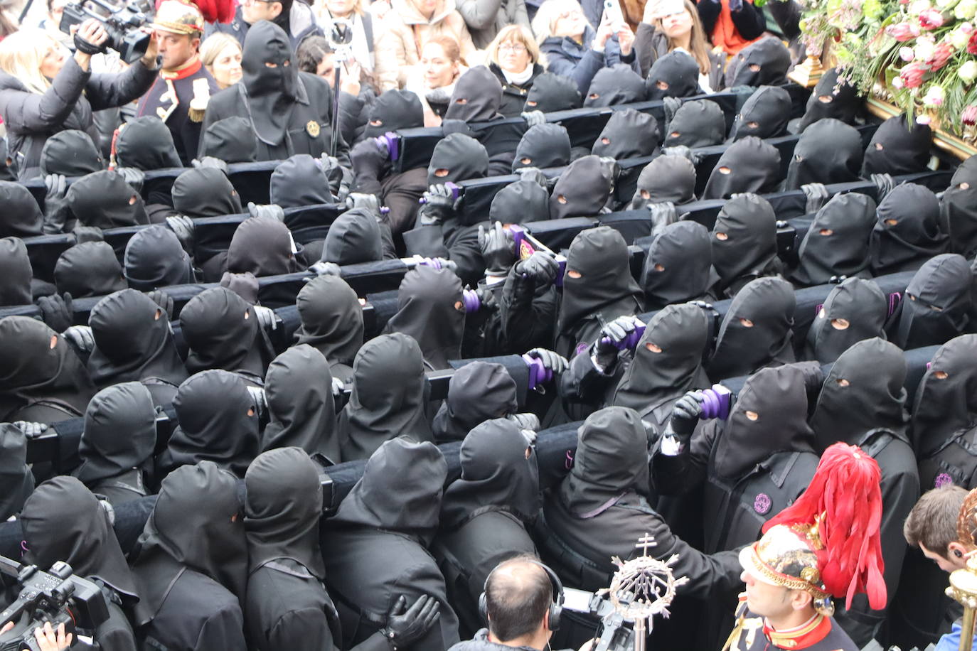 Las mejores imágenes del Encuentro en la Procesión de los Pasos