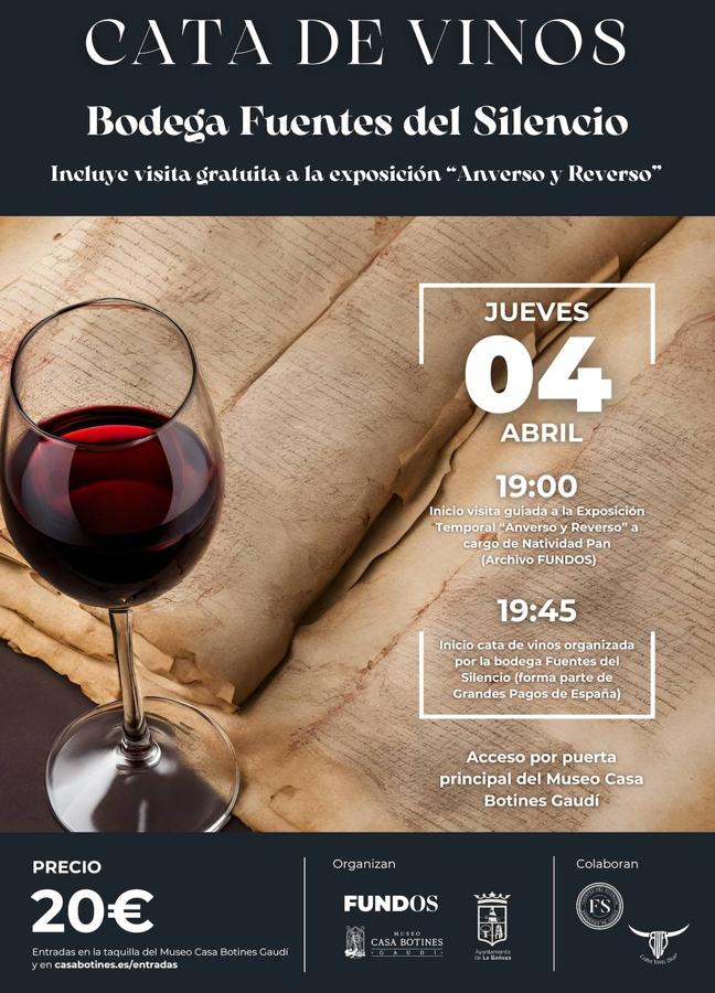 Cartel de la cata de vinos