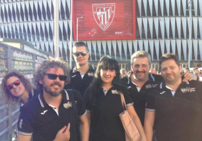 Miembros de la Peña Athletic Club de Astorga.