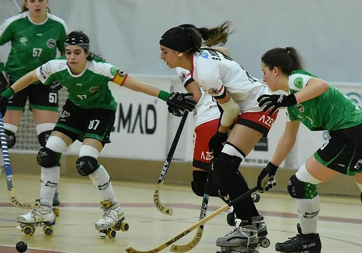 Un lance del partido.