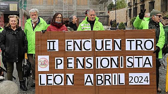 Más de 90 pensionistas de todo el país se reúnen en León para reivindicar su lucha