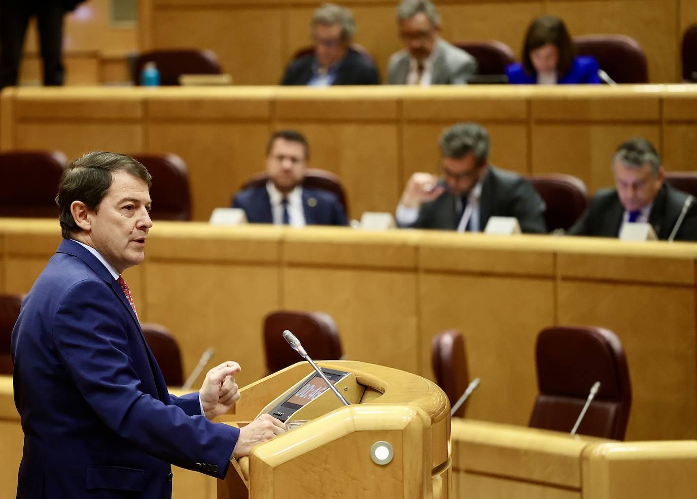 El presidente de la Junta de Castilla y León interviene en la Comisión General de las Comunidades Autónomas del Senado