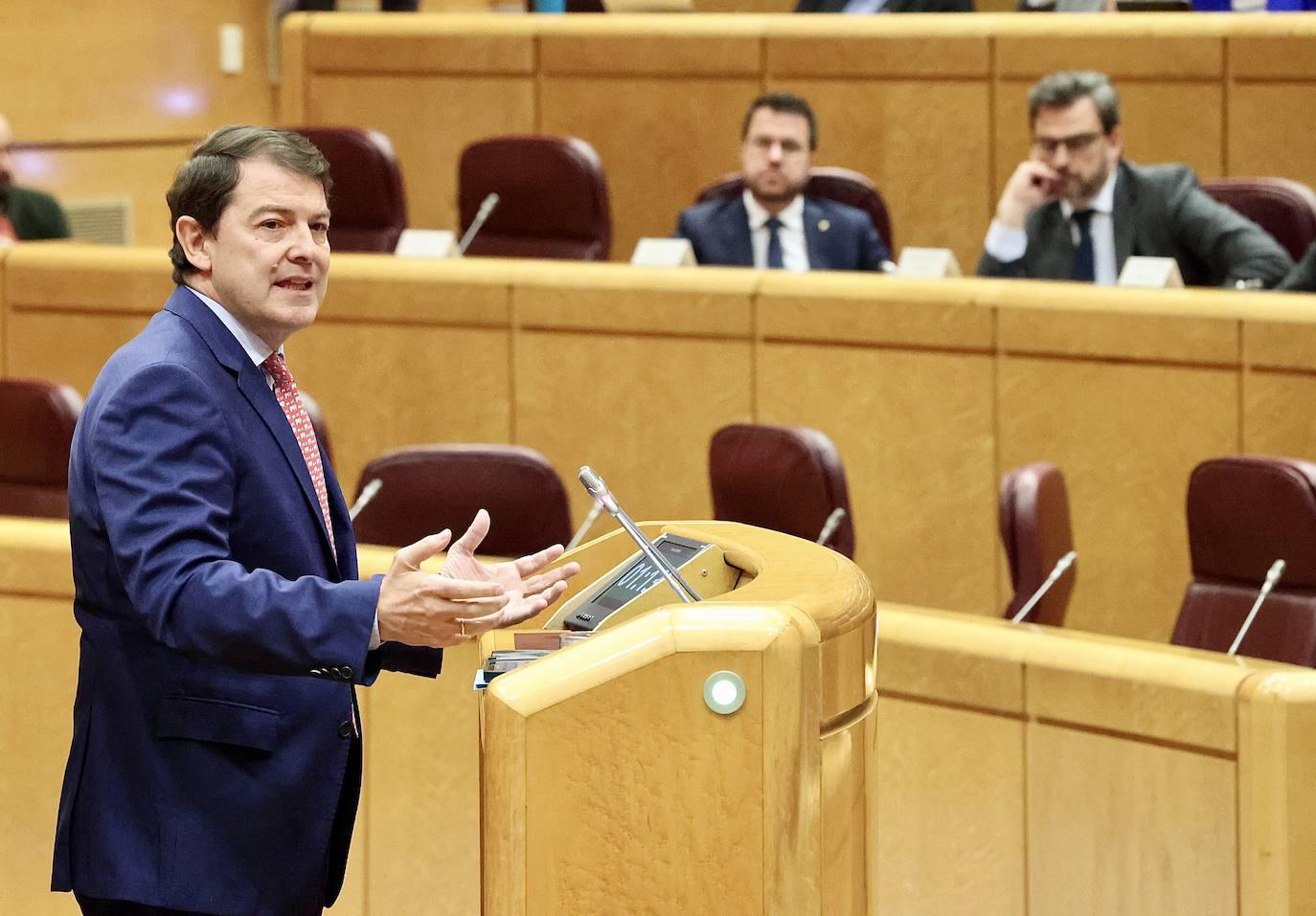 El presidente de la Junta de Castilla y León interviene en la Comisión General de las Comunidades Autónomas del Senado