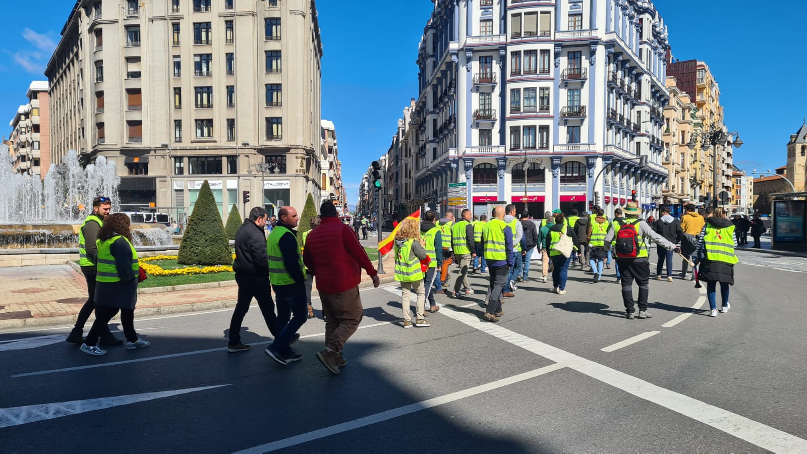 Tractorada por las calles de León