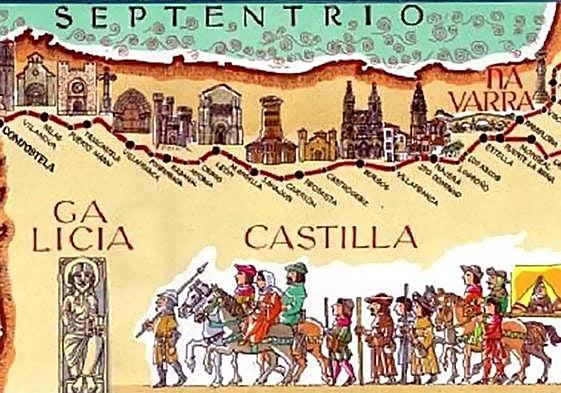 Mapa representantivo del patrimonio fruto de la unión de ambos territorios.