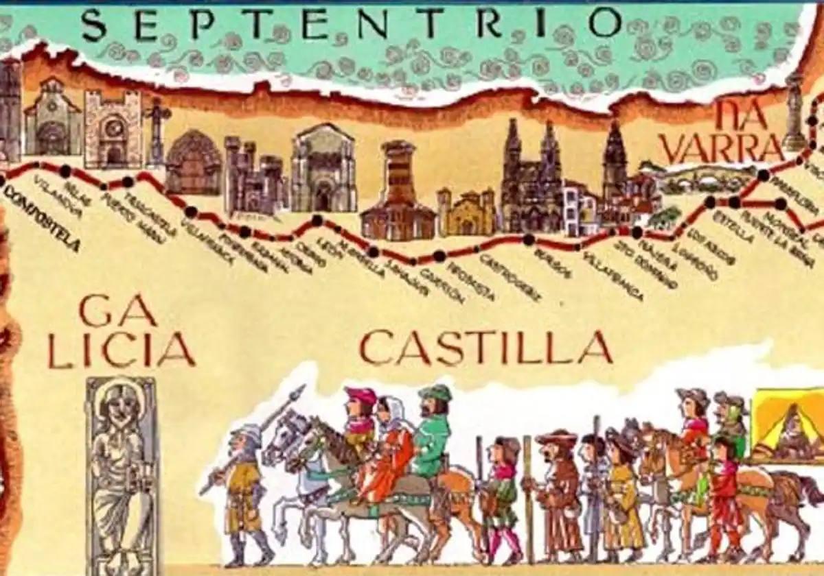 Mapa representantivo del patrimonio fruto de la unión de ambos territorios.