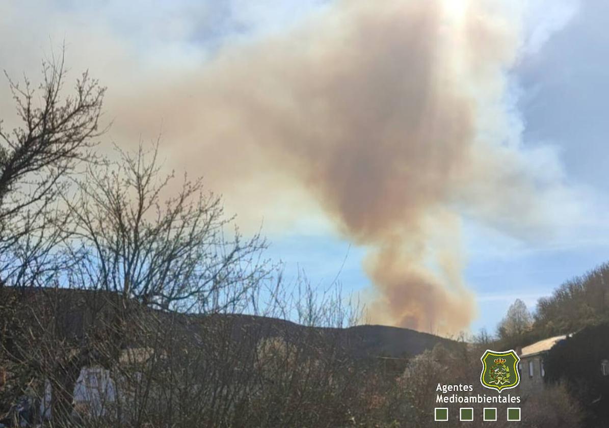 Incendio en San Feliz de las Lavanderas.