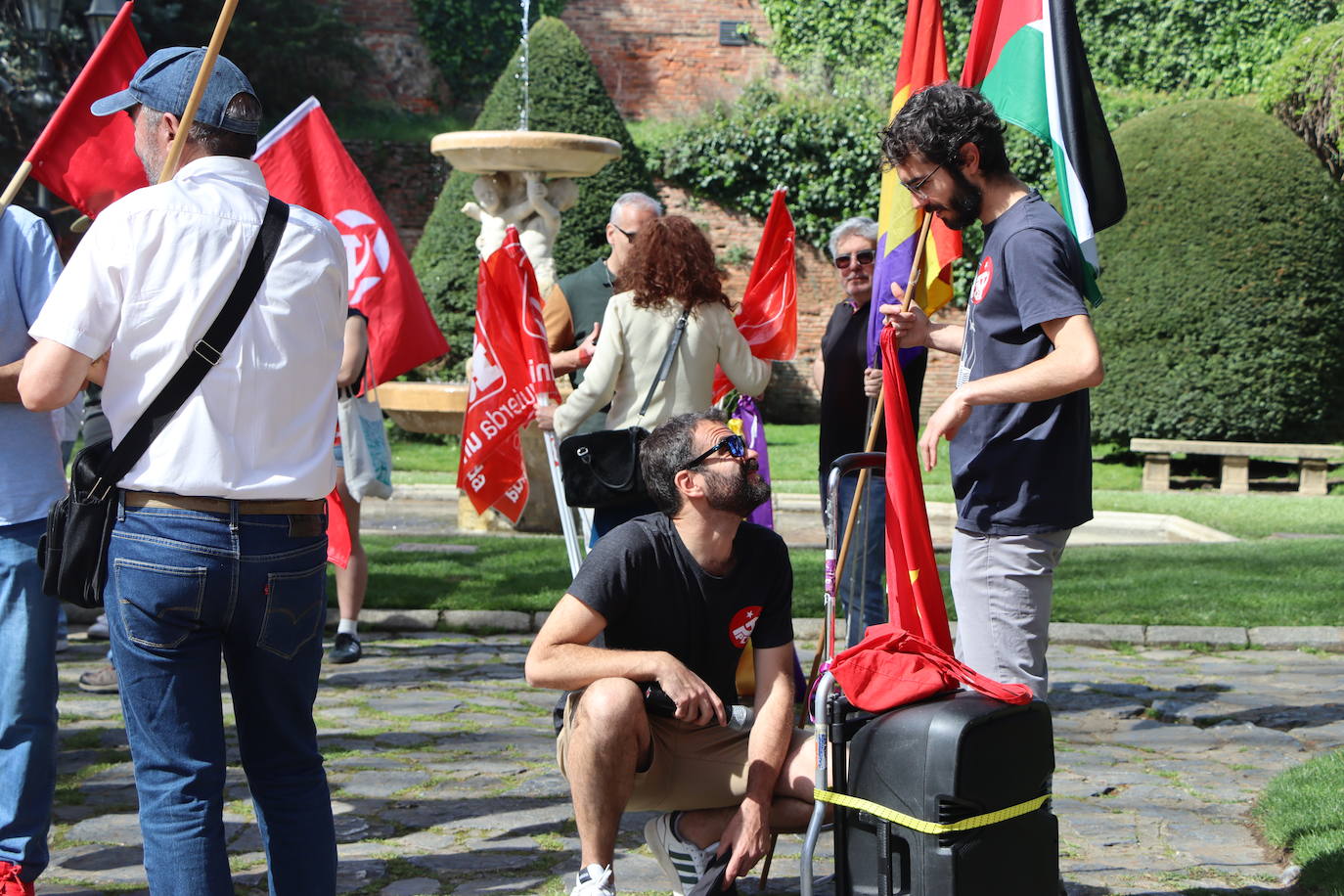 magen de la manifestación a favor de la república en León.