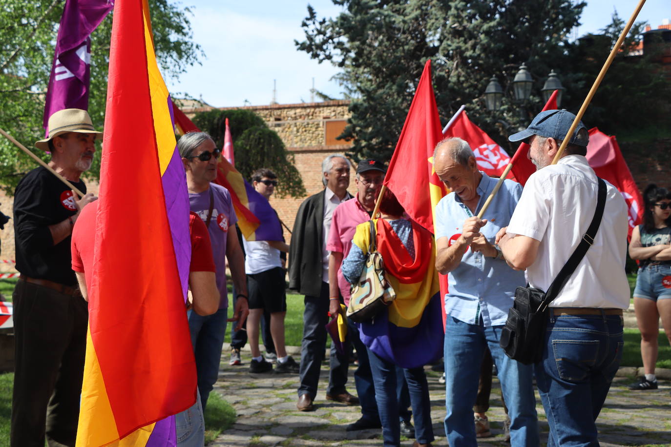 magen de la manifestación a favor de la república en León.