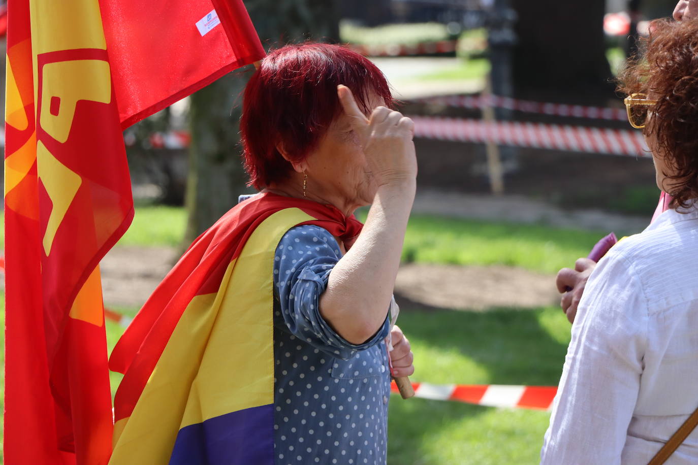 magen de la manifestación a favor de la república en León.