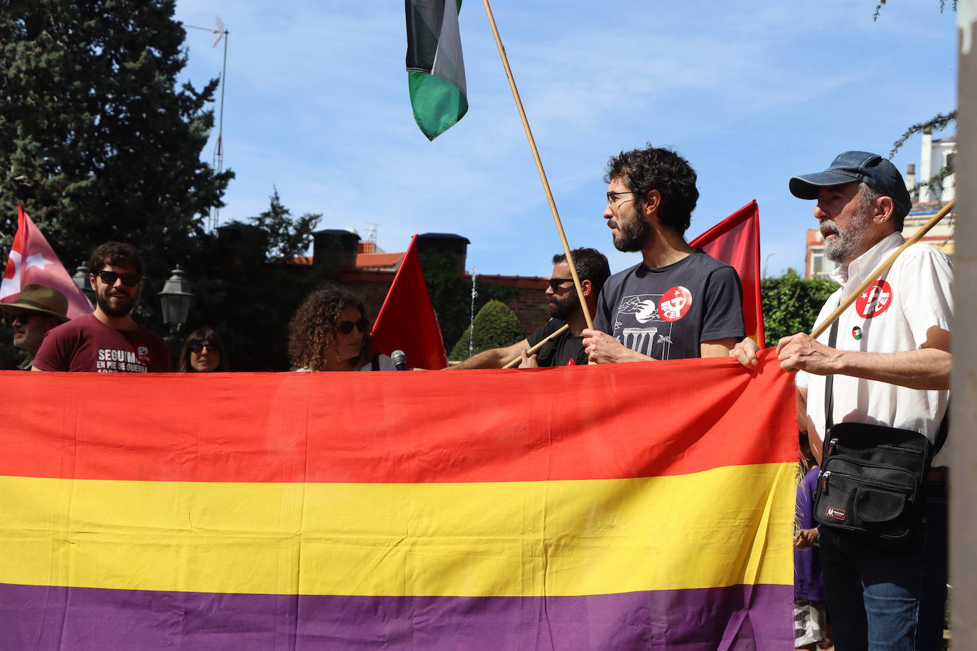 magen de la manifestación a favor de la república en León.