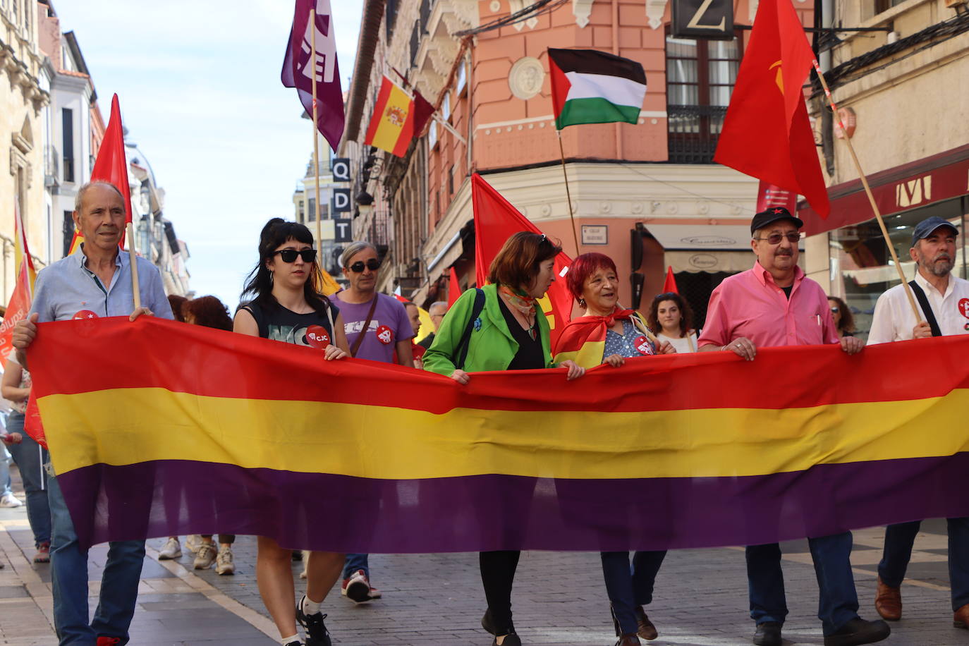 magen de la manifestación a favor de la república en León.