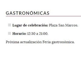 La feria gastronómica se celebra este 23 de abril en León.