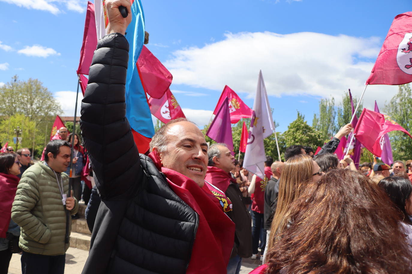 Manifestación por la autonomía leonesa en el Día de Castilla y León