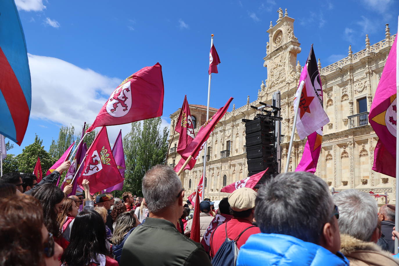 Manifestación por la autonomía leonesa en el Día de Castilla y León