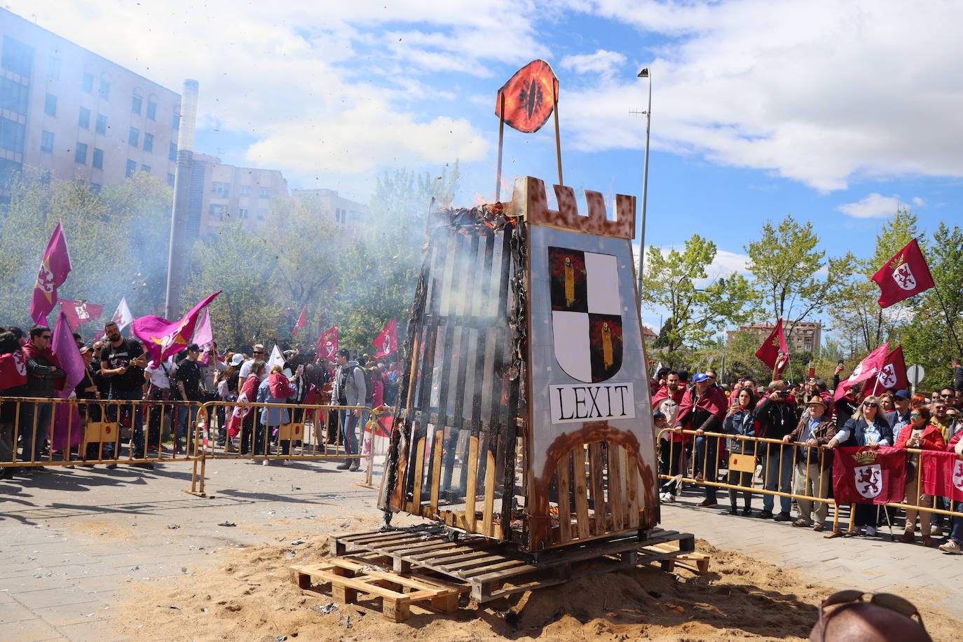 Manifestación por la autonomía leonesa en el Día de Castilla y León