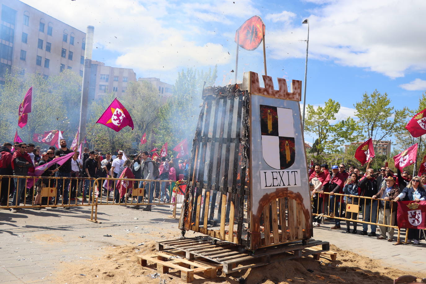 Manifestación por la autonomía leonesa en el Día de Castilla y León