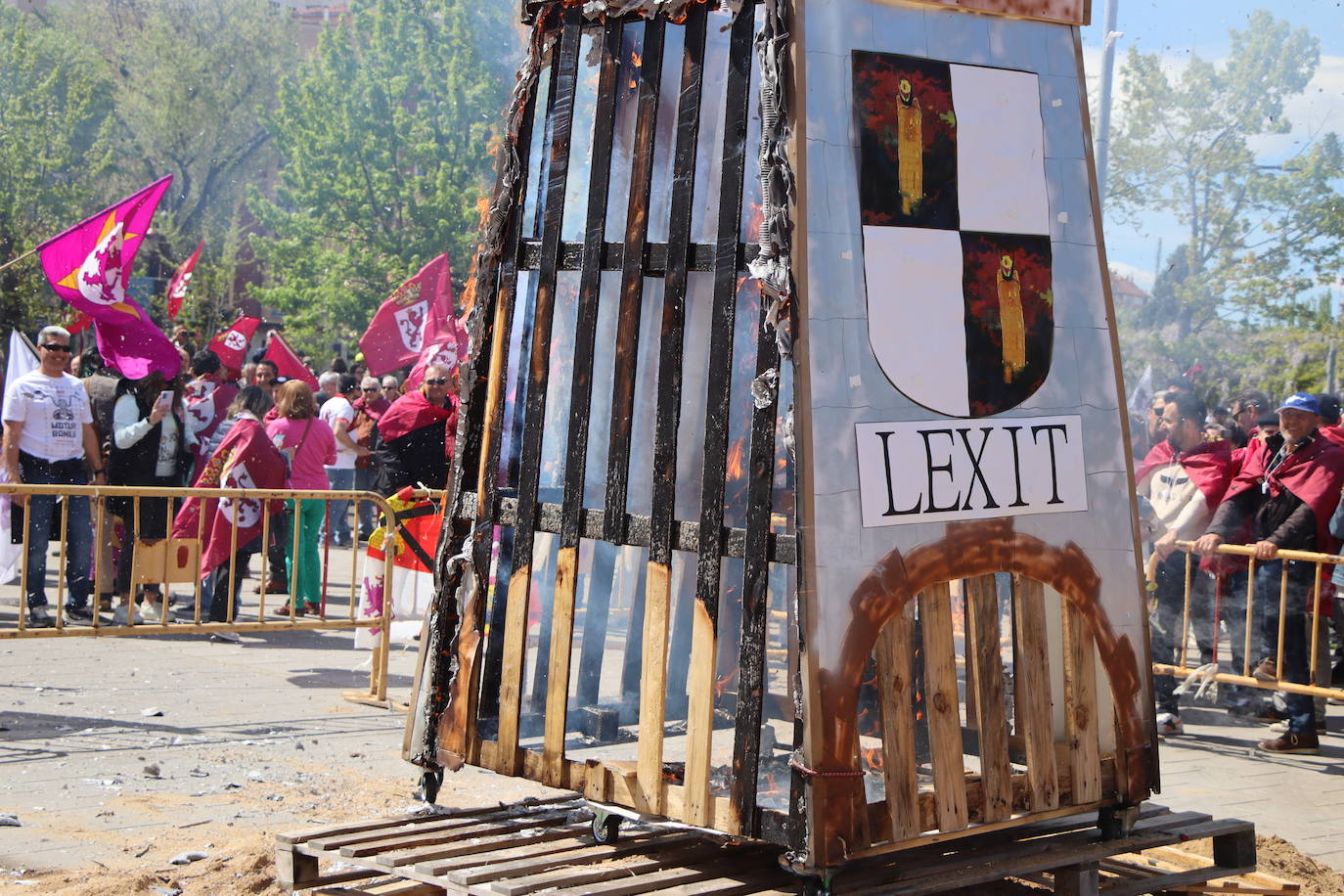 Manifestación por la autonomía leonesa en el Día de Castilla y León