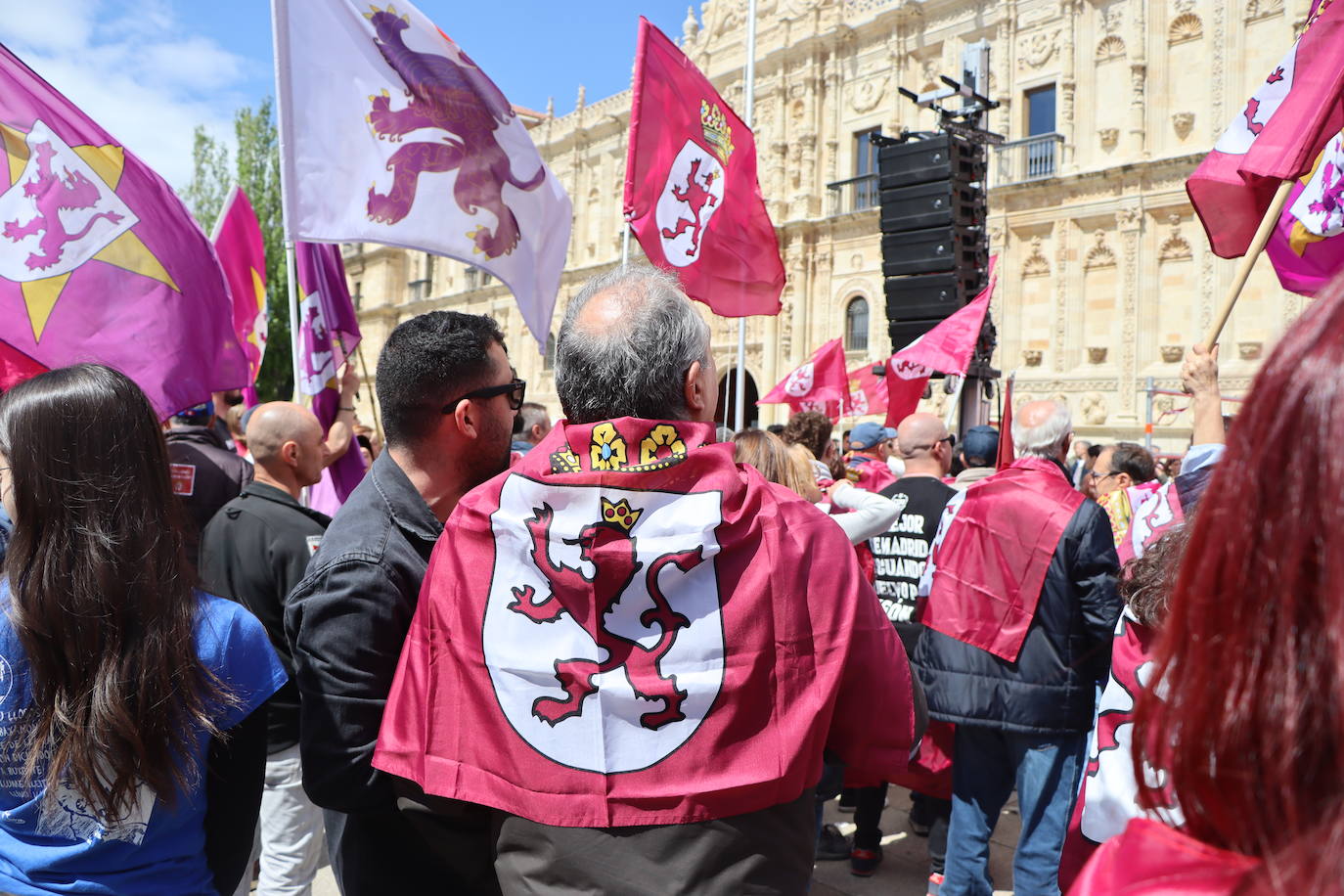 Manifestación por la autonomía leonesa en el Día de Castilla y León