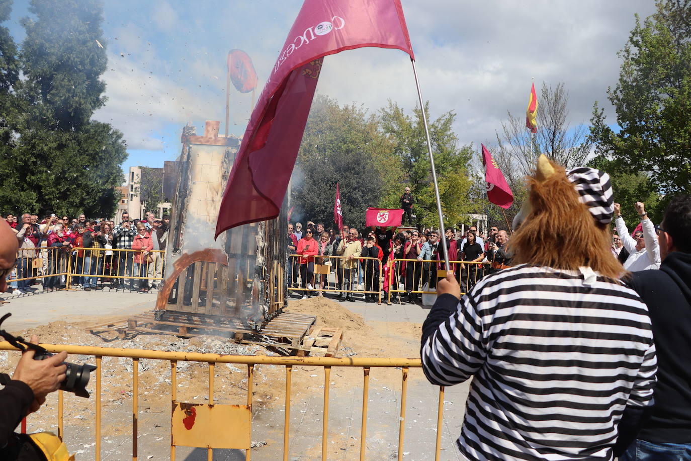 Manifestación por la autonomía leonesa en el Día de Castilla y León